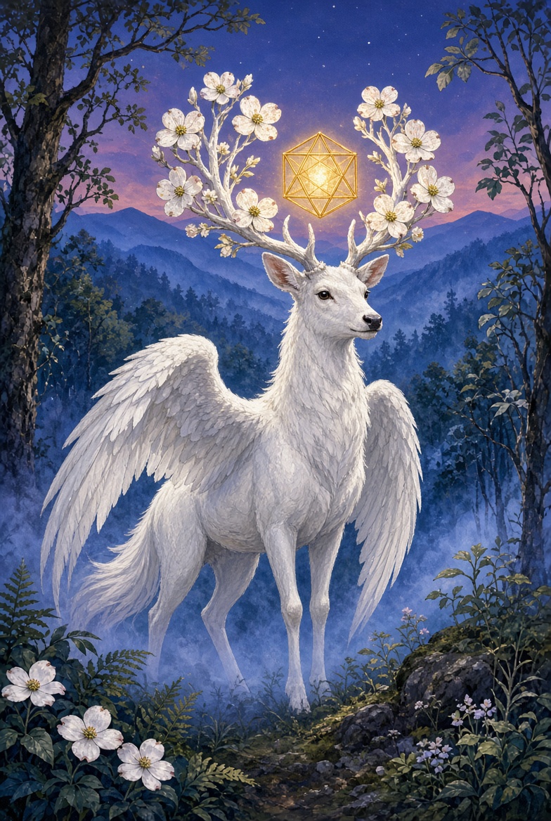 The Snawfus in Blue Mist with the golden dodecahedron