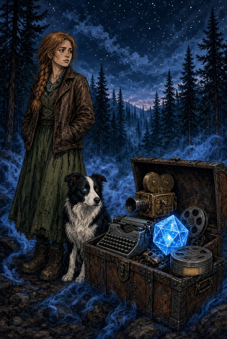 Dolly and Charlotte return to the misty pine valley with the field chest, last year’s reel tin, and the glowing gift